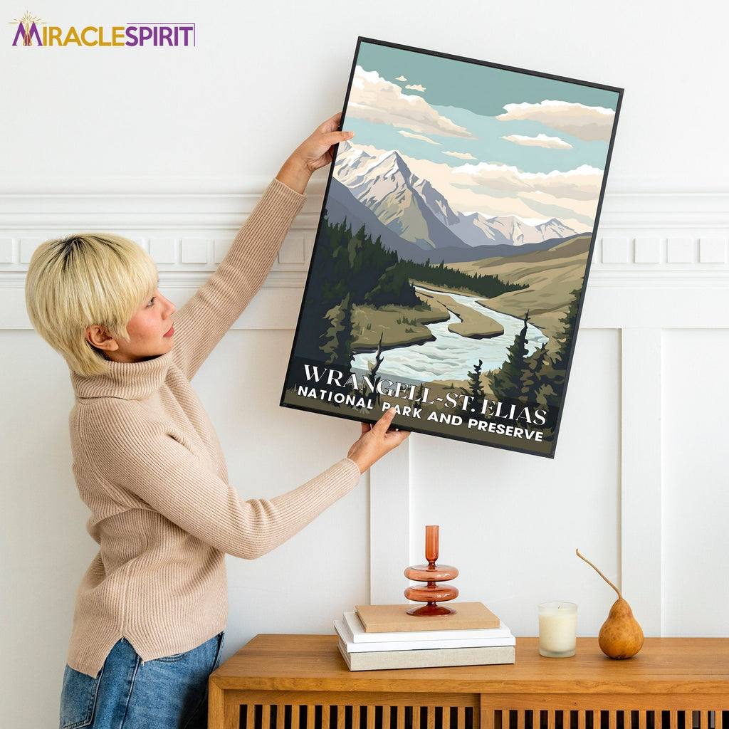 Wrangell-St Elias National Park, National Parks Wall Poster